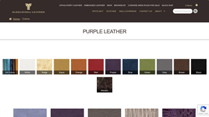 Barbarossa Leather - Purple Leather Options