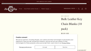 Barc Saddlery - Bulk Leather Key Chain Blanks