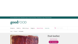 BBC Good Food - Fruit Leather Recipe