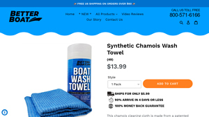 Better Boat - Synthetic Chamois Cleaning Cloth Towel