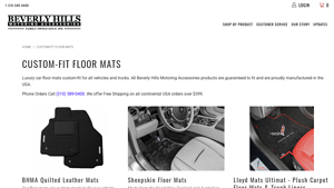 Beverly Hills Motoring - Premium Floor Mats
