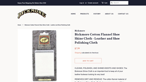 Bickmore - Cotton Flannel Shoe Shine Cloth