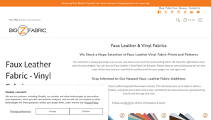 Big Z Fabric - Faux Leather Vinyl