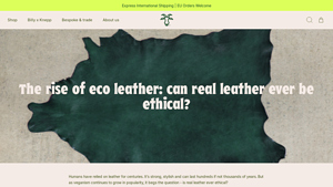 Billy Tannery - Sustainable Leather Solutions