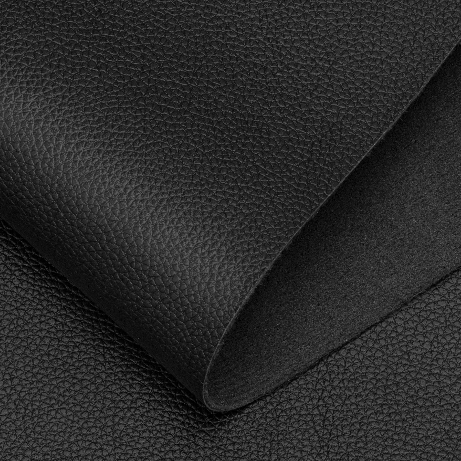 An application scenario or product detail of black fake leather fabric - Image 2