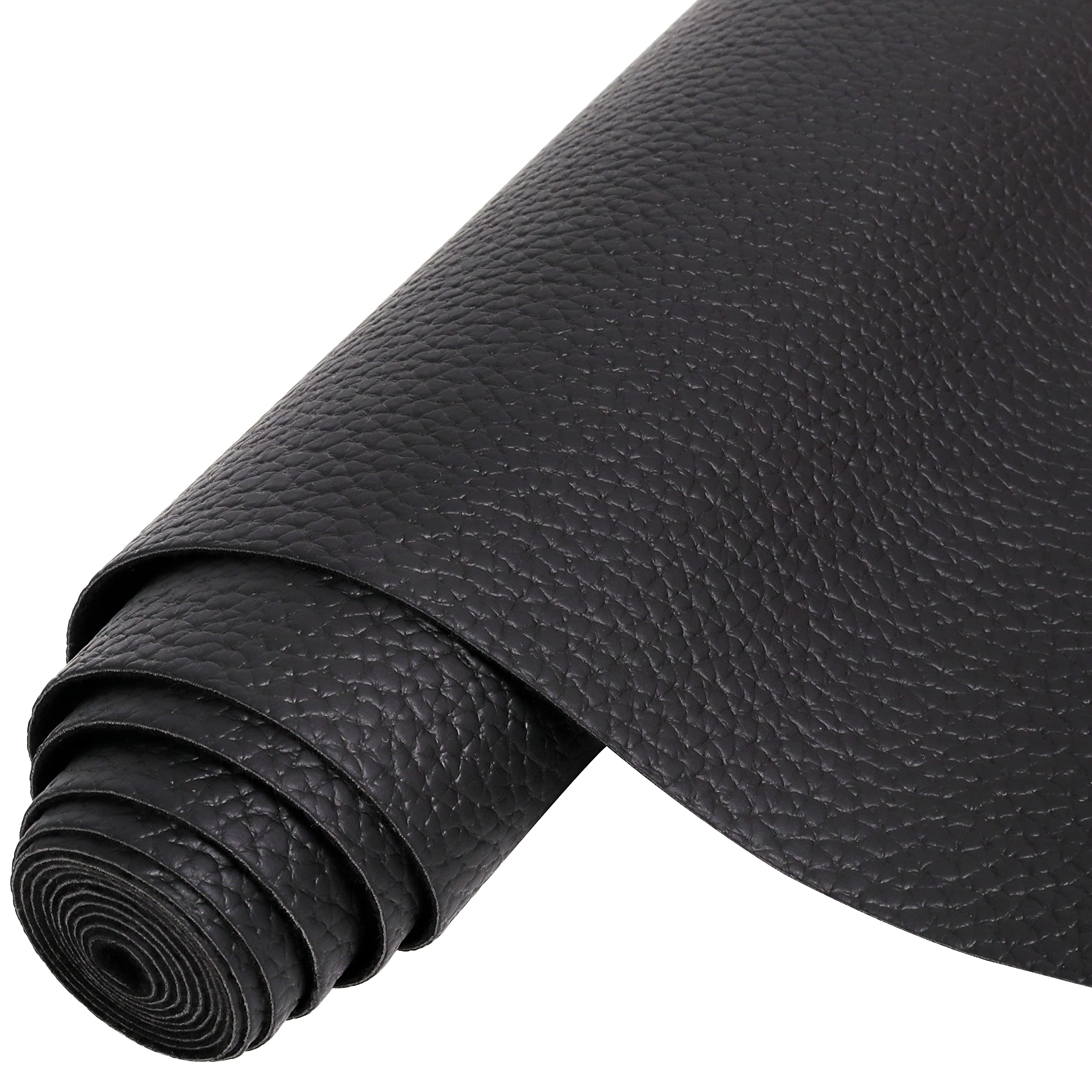 An application scenario or product detail of black fake leather fabric - Image 7