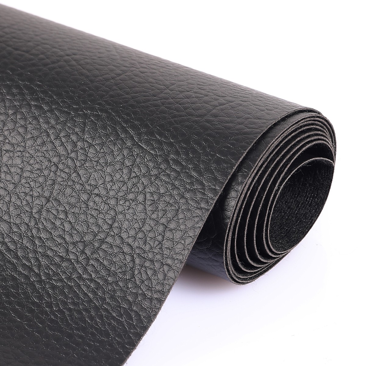 An application scenario or product detail of black faux leather upholstery fabric - Image 15