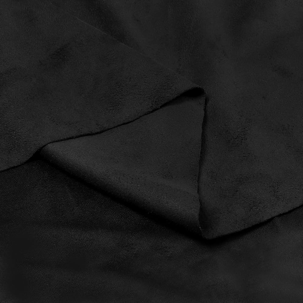 An application scenario or product detail of black faux suede fabric - Image 17