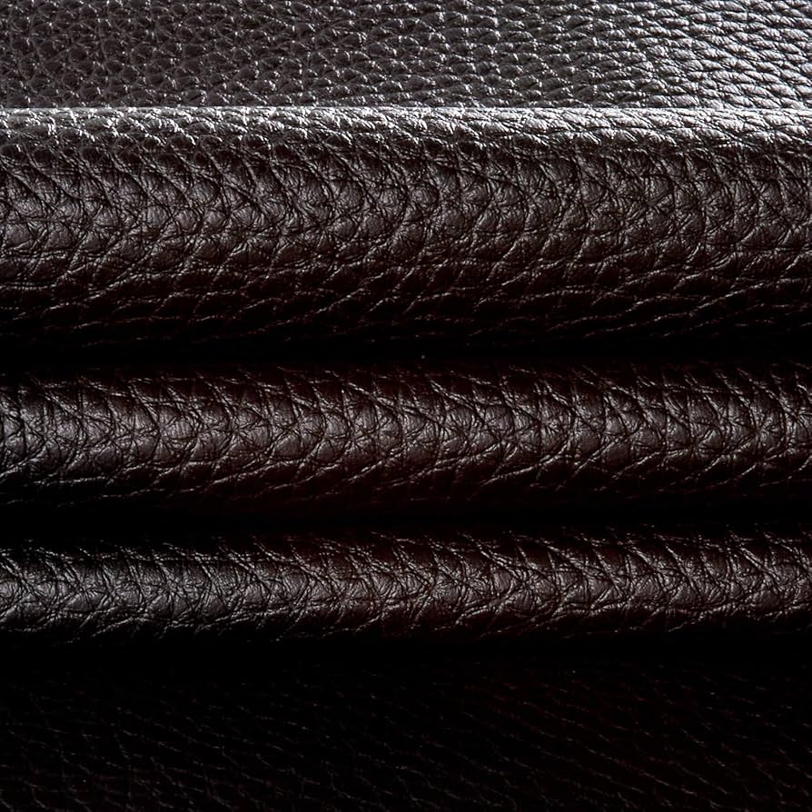 An application scenario or product detail of black leather fabric - Image 14