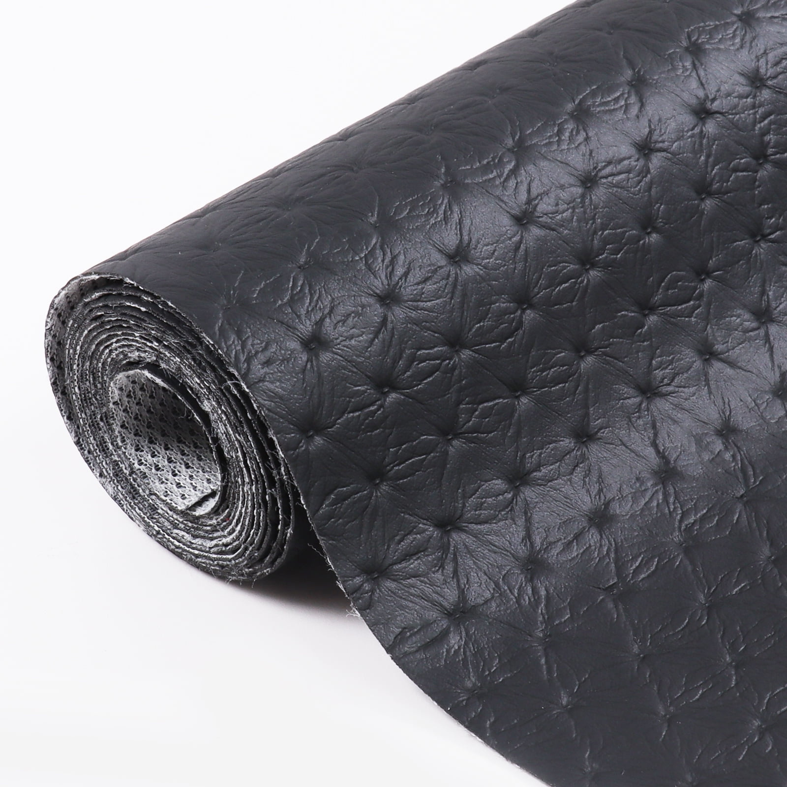 An application scenario or product detail of black leather upholstery fabric - Image 10