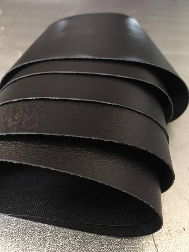 An application scenario or product detail of black leather upholstery fabric - Image 12