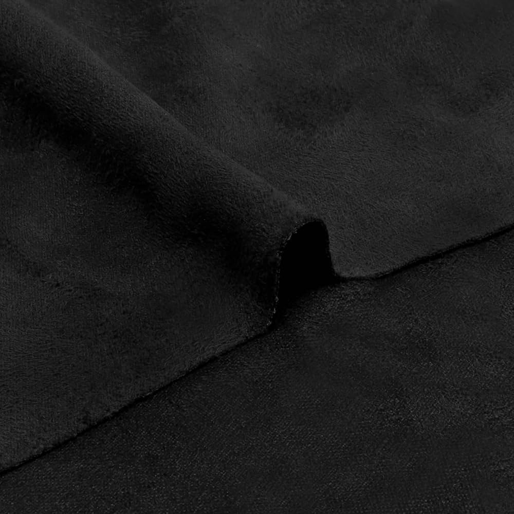 An application scenario or product detail of black suede leather fabric - Image 9