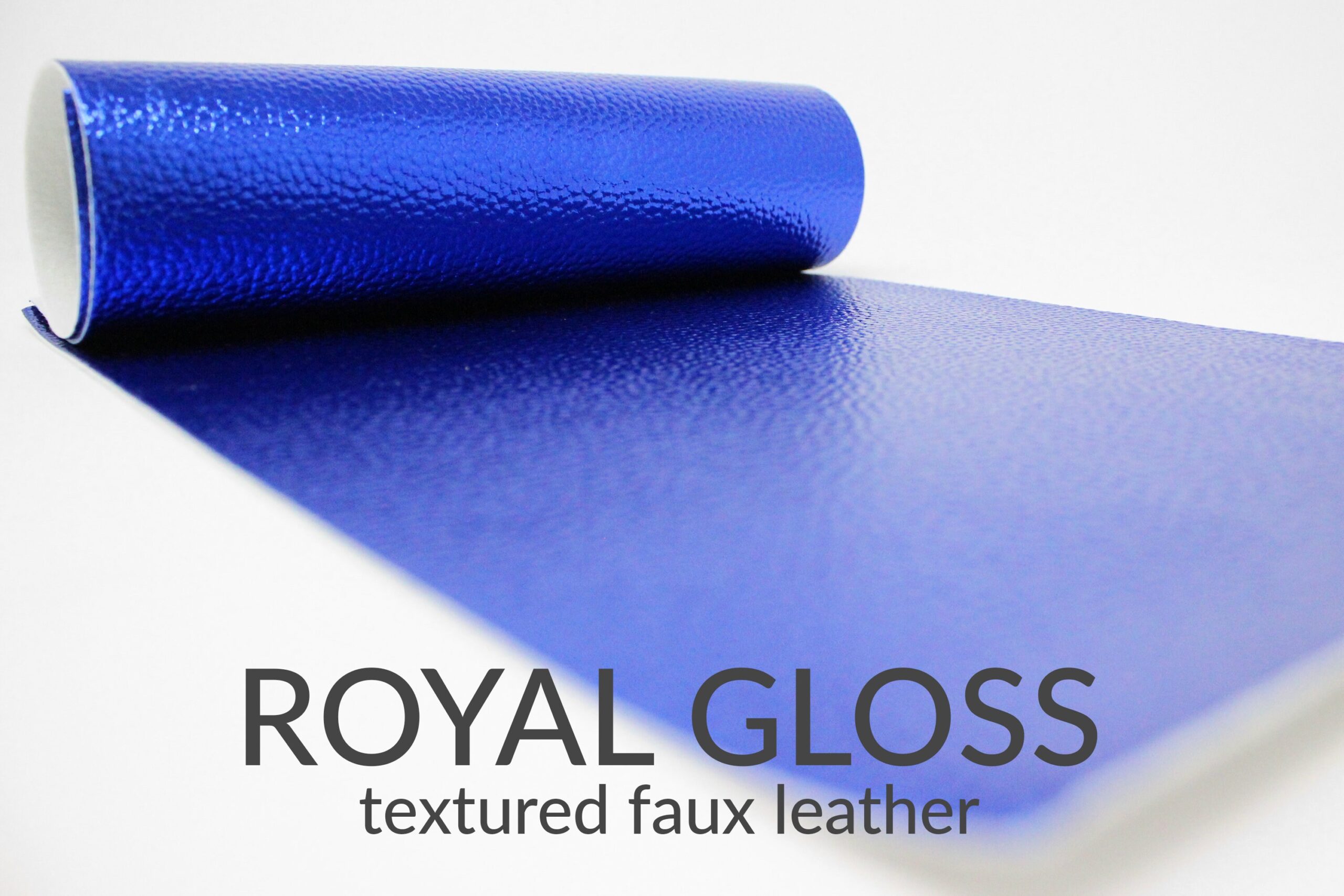 An application scenario or product detail of blue faux leather fabric - Image 12