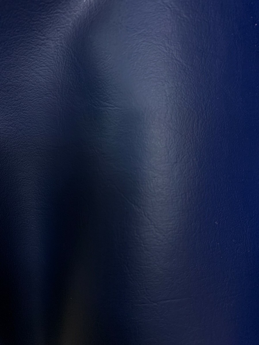 An application scenario or product detail of blue leather fabric - Image 2