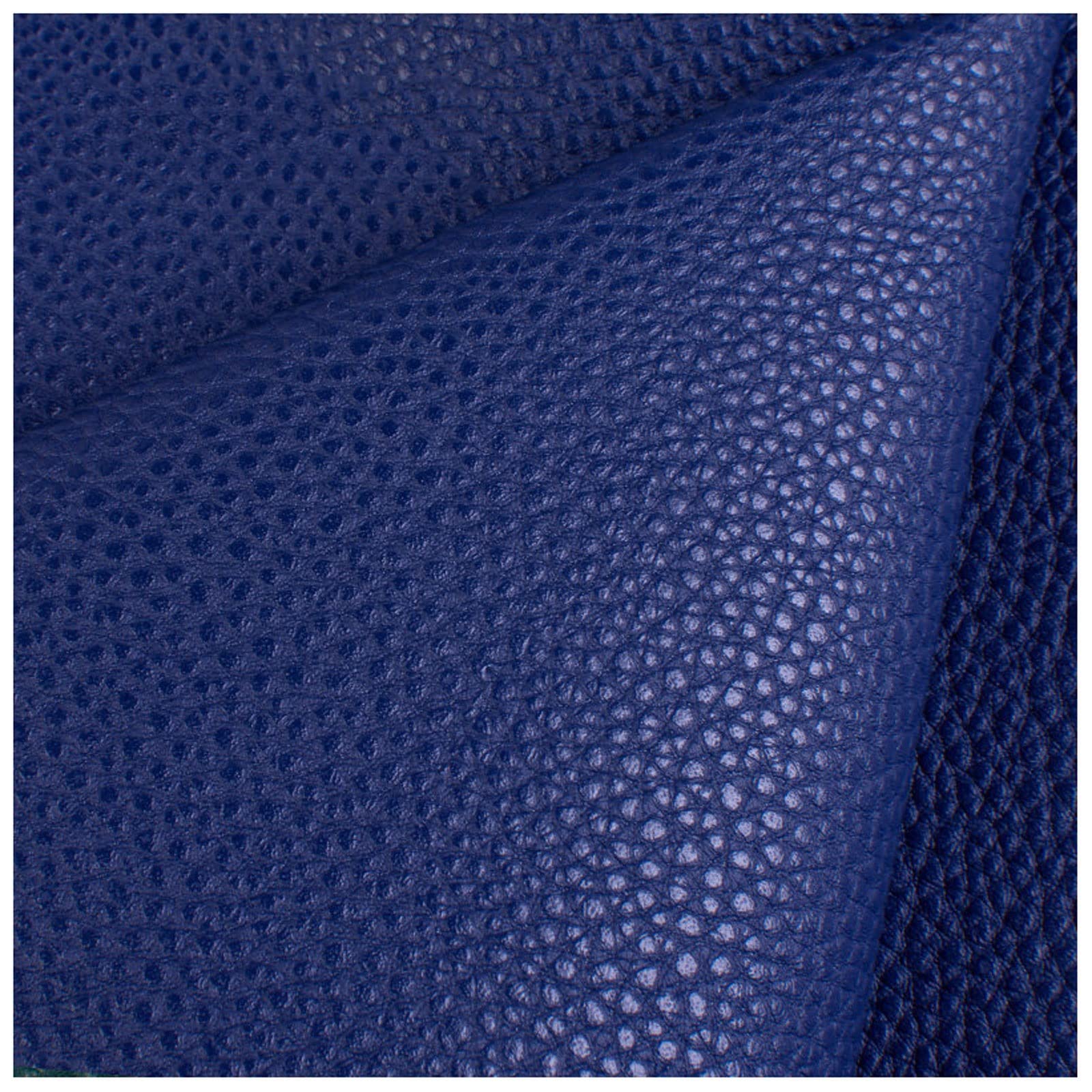 An application scenario or product detail of blue leather fabric - Image 7