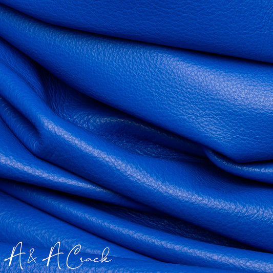 An application scenario or product detail of blue leather fabric - Image 15