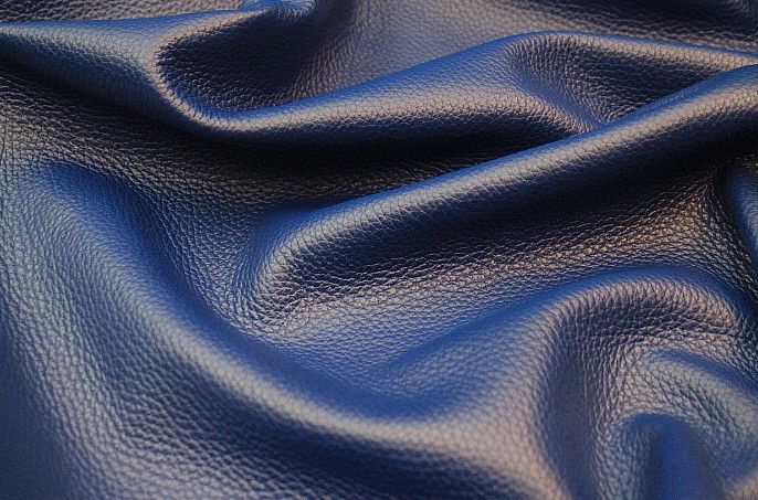 An application scenario or product detail of blue leather fabric - Image 21