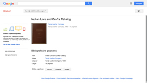 Tandy Leather Company - Indian Lore and Crafts Catalog