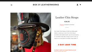 Box31 Leather - Leather Chin Straps