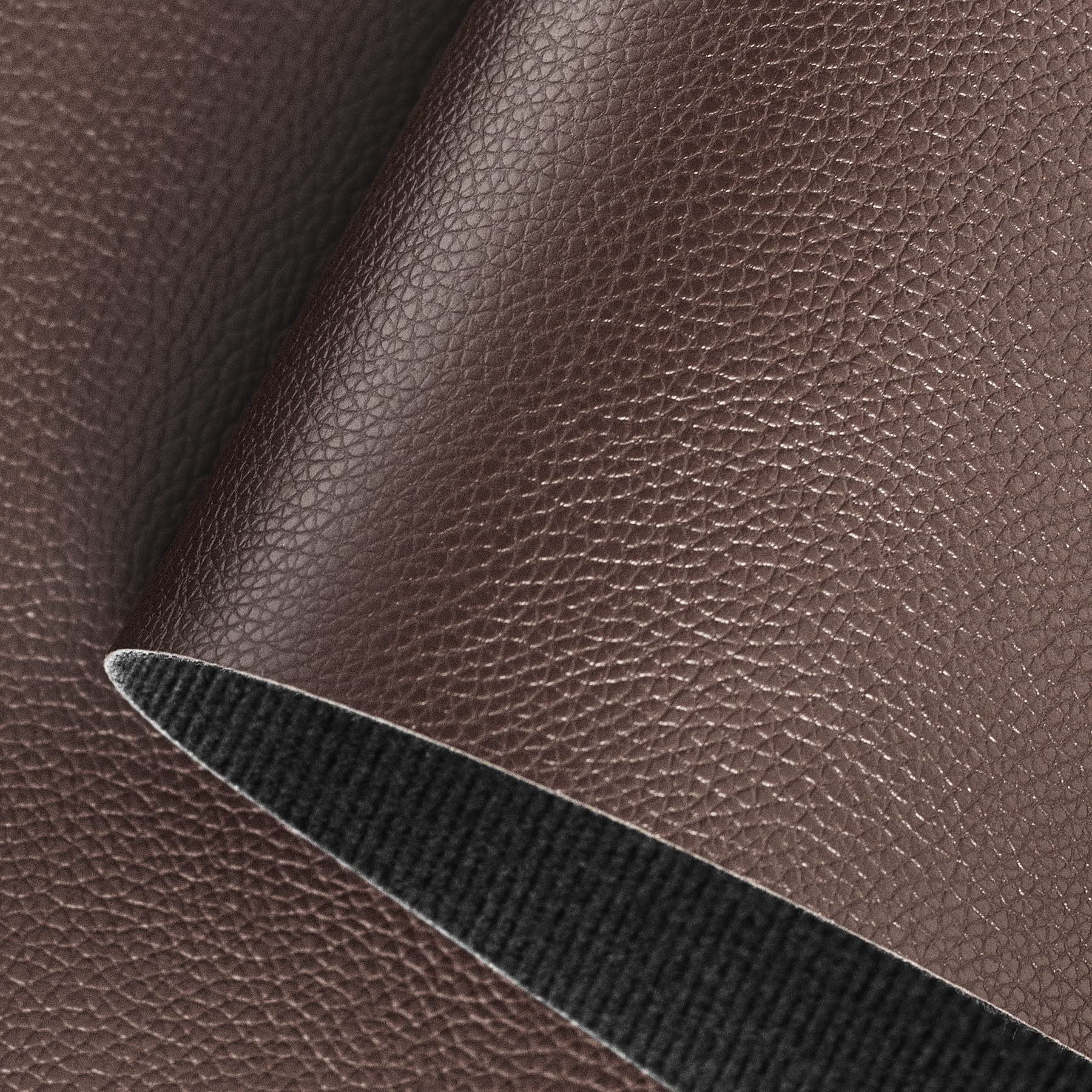 An application scenario or product detail of brown fake leather fabric - Image 2