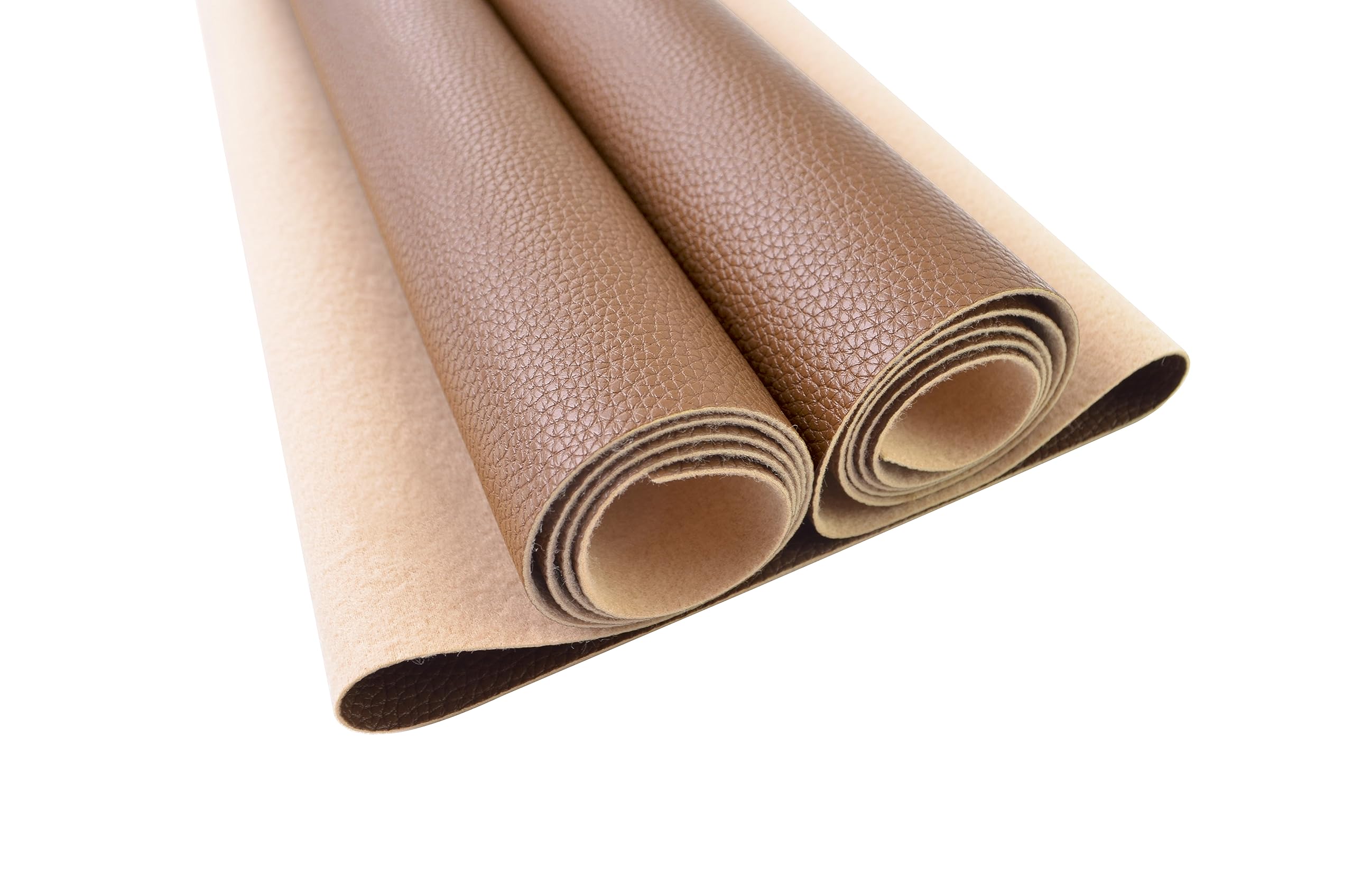 An application scenario or product detail of brown fake leather fabric - Image 19