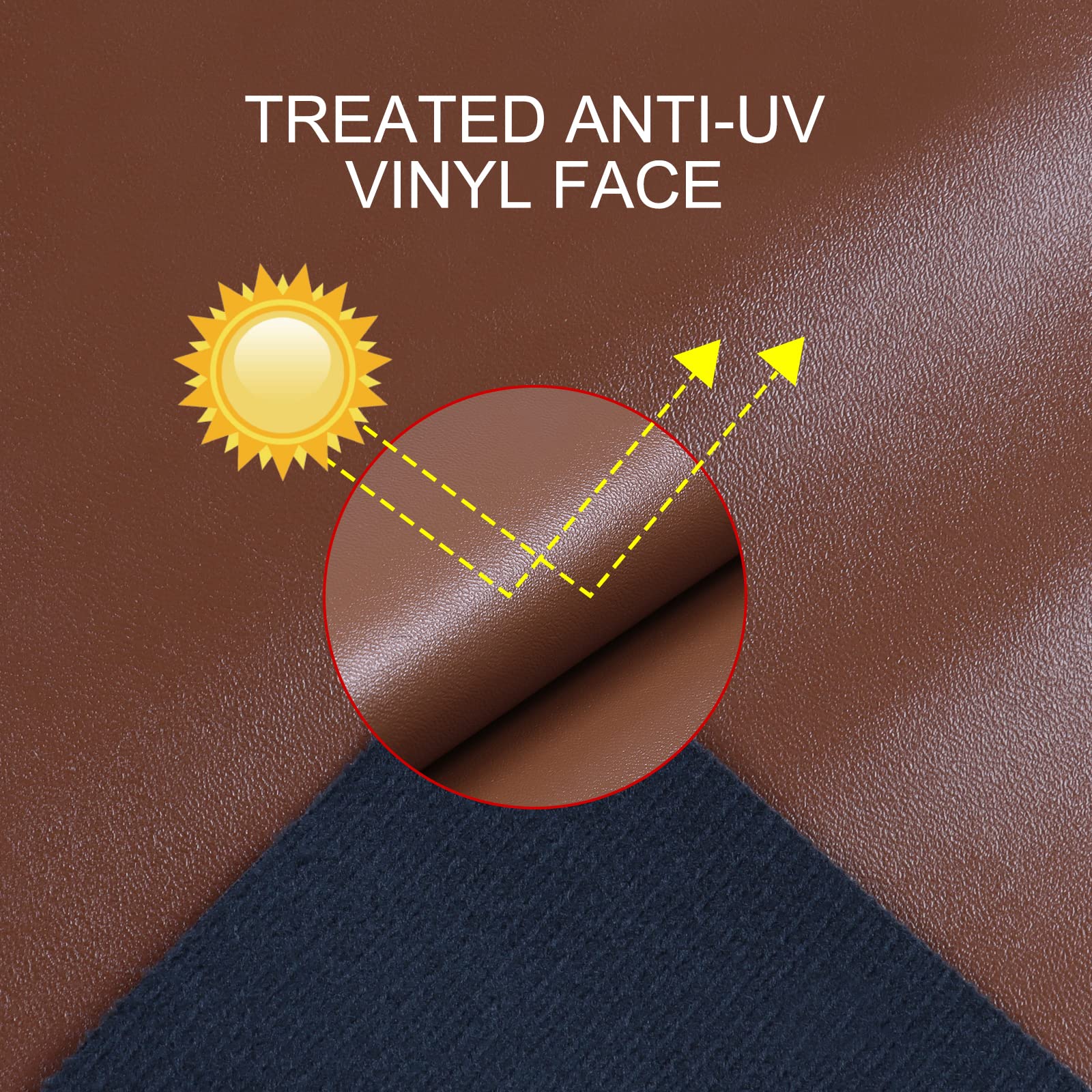 An application scenario or product detail of brown leather upholstery fabric - Image 4