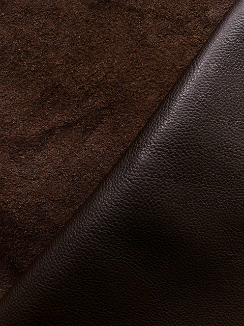 An application scenario or product detail of brown leather upholstery fabric - Image 12
