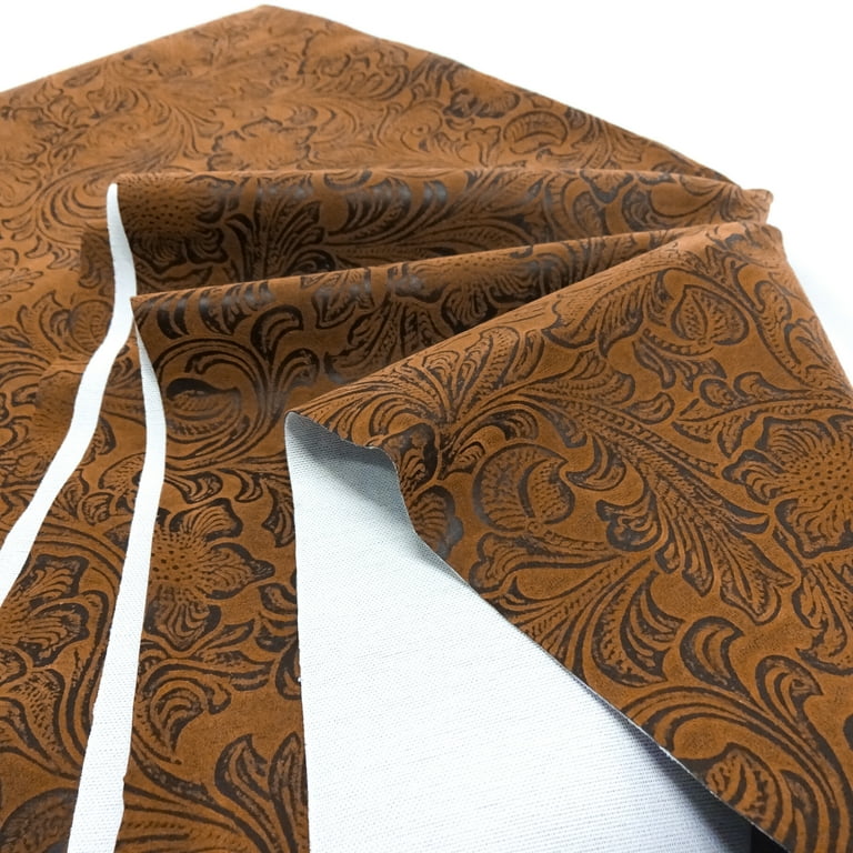 An application scenario or product detail of brown leather upholstery fabric - Image 15