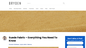 Bryden Apparel - Suede Fabrics