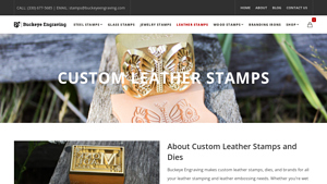Custom Leather Stamps - Durable Branding Solutions
