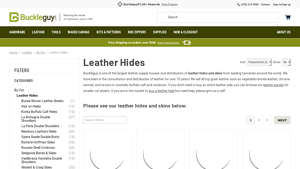Buckleguy - Leather Hides & Skins