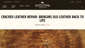 Buffalo Jackson - Cracked Leather Repair Guide