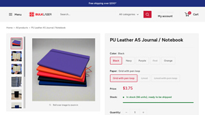 Bulk Laser - PU Leather A5 Journal