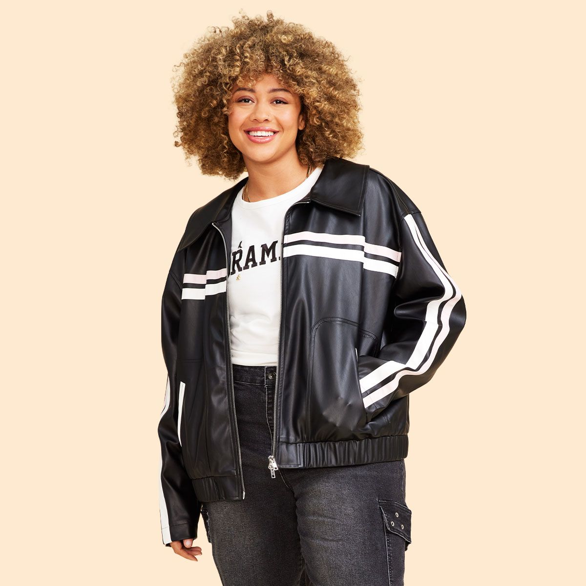 An application scenario or product detail of burlington coat factory leather jackets - Image 8