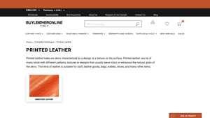 Buy Leather Online - Printed Leather Hides