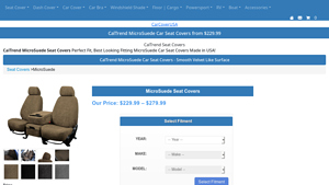 CarCoverUSA - CalTrend MicroSuede Car Seat Covers