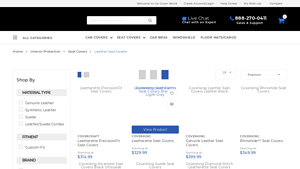 Car Cover World - Leather Car Seat Covers