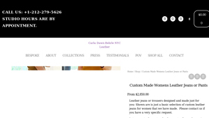 Carla Dawn Behrle - Custom Women's Leather Jeans