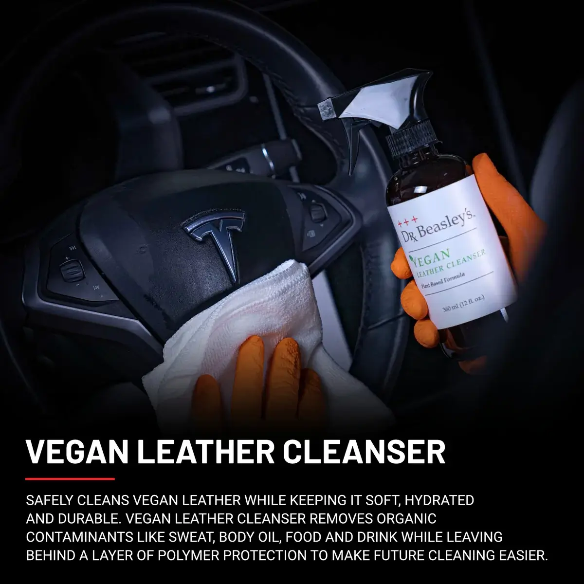 An application scenario or product detail of cleaning vegan leather - Image 8