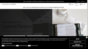Cloth and Paper - Custom Planners