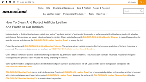 COLOURLOCK - Artificial Leather Cleaner & Protector