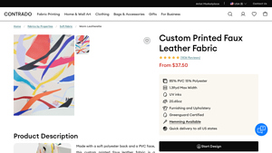 Contrado - Custom Printed Faux Leather Fabric