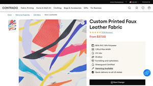 Contrado - Custom Printed Faux Leather Fabric