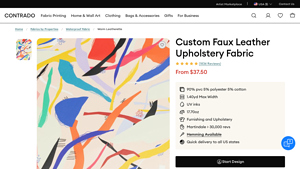 Contrado - Faux Leather Upholstery Fabric