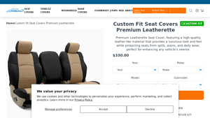 Coverking - Premium Leatherette Custom Car Seat Covers