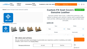 Coverking - Genuine Leather Car Seat Covers