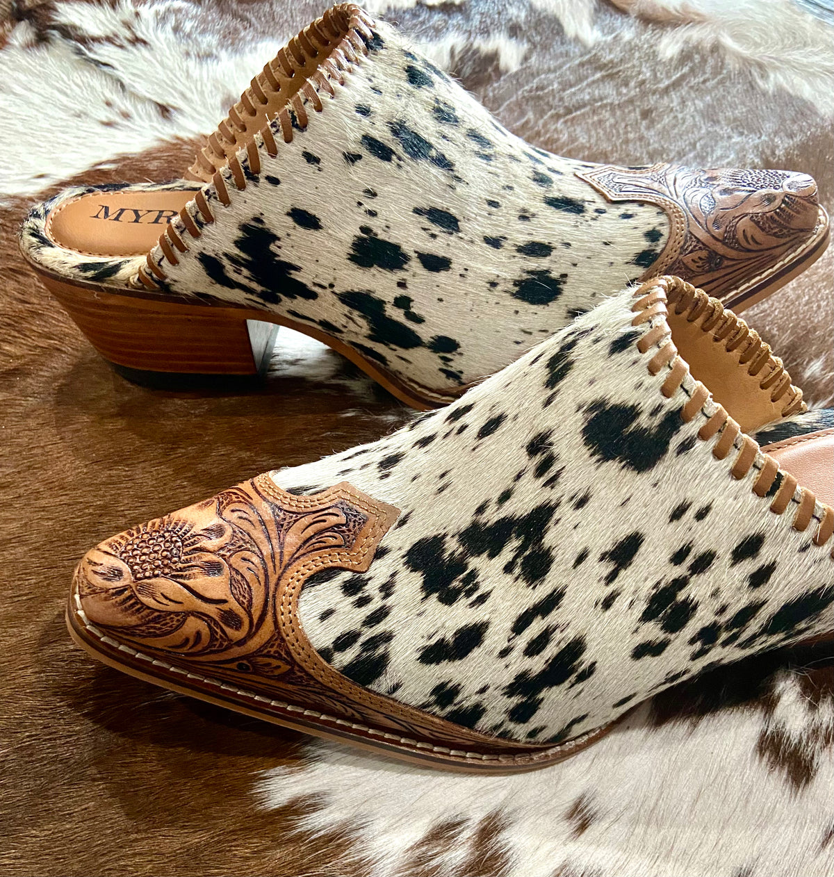 An application scenario or product detail of cowhide shoes women's - Image 1