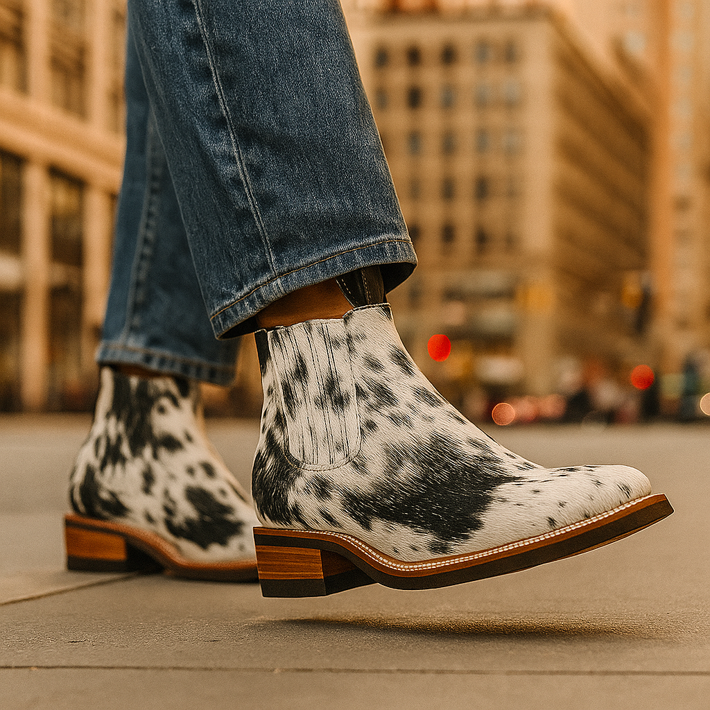 An application scenario or product detail of cowhide shoes women's - Image 7