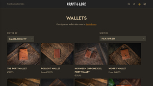 Craft and Lore - Handmade Leather Wallets