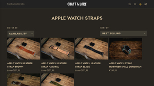 Craft and Lore - Handmade Leather Apple Watch Straps
